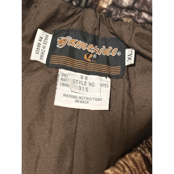 Vtg Gamehide Hunting Pants Men XL Mossy Oak Woodland Camo Hush Hide Soft Lined - Picture 7 of 13